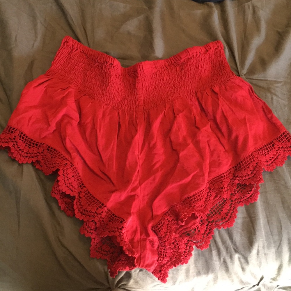Red shorts